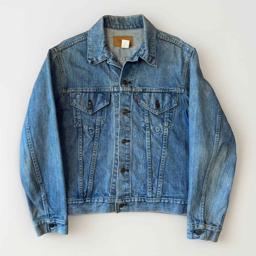 Vintage Levis Denim Jacket 42 Blue 80s Made in USA 70505 0217 Type 3 Workwear